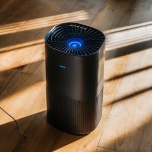 low noise air purifier with 3 stage filtration