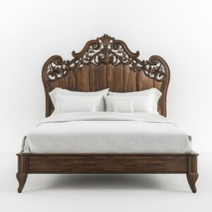 solid wood queen bed frame