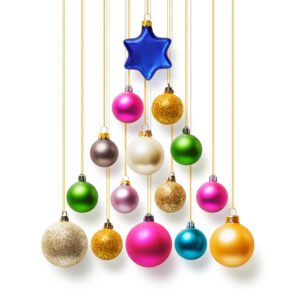 vinterfint christmas tree ornaments (set of 6)