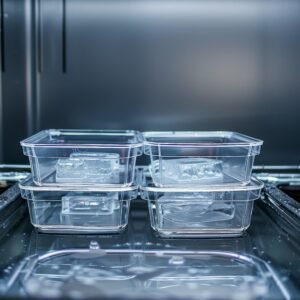 clear fridge storage bins