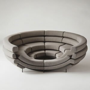 curved modular sofa